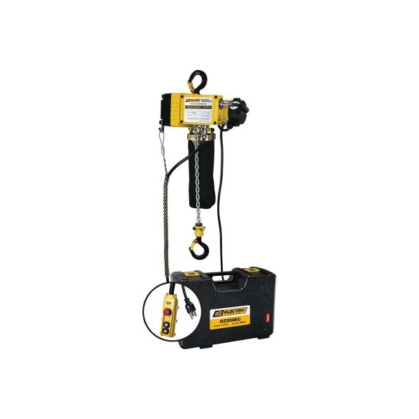 Oz Lifting Products OZ Lifting 1/4 Ton, Electric Chain Hoist, 20' Lift, 12.5 FPM, 110V OZ500EC - main